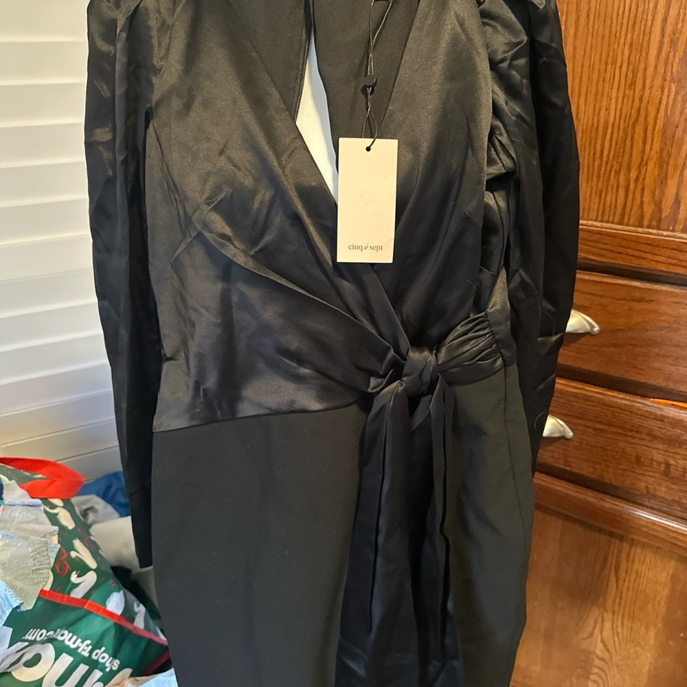 Cinq à Sept Black Silk Dress